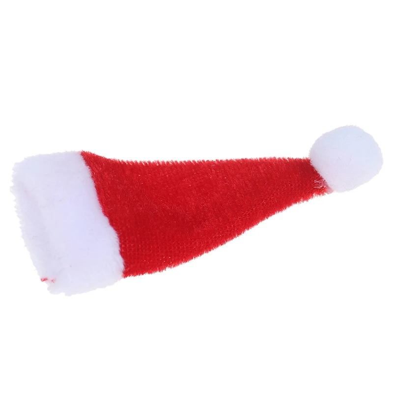 1/12 масштабная миниатюрная Рождественская шапка Санта-Клауса, Рождественская шапка для детей, рождественский подарок, украшения, аксессуары для кукол