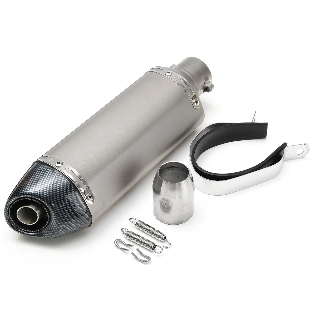 

38mm-51mm Stainless Steel Motorcycle Exhaust Muffler Pipe Kit with Silencer for SC GP Racing Moto Motorbike ATV for Honda/Kawaki
