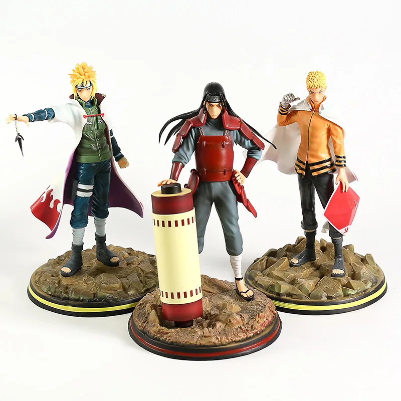 Наруто Shippuden Senju Hashirama Namikaze Minato Uzumaki Наруто Sarutobi Hiruzen Tsunade статуя ПВХ фигурка модель игрушки