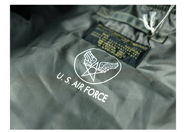 sports jacket Bronson Repro USAF 1955 MA-1 Flight Jacket 50s Winter Men Military Bomber Coat jackets