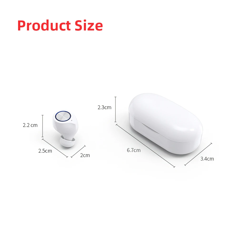 Wireless Earphone TWS Bluetooth V5 0 Earbuds With Mic Sports Headsets For iPhone XS Xiaomi Redmi K30 Mini Universal Charging Box