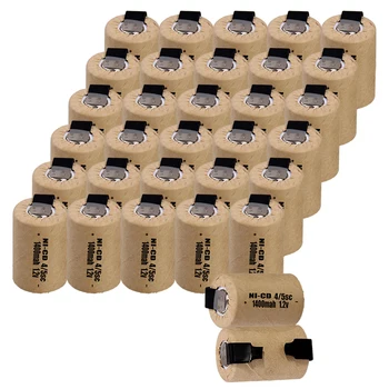 

yeckpowo 32 pcs 4/5SC batteries power tools battery SUBC rechargeable batterie 1400mah nicd 1.2v color random
