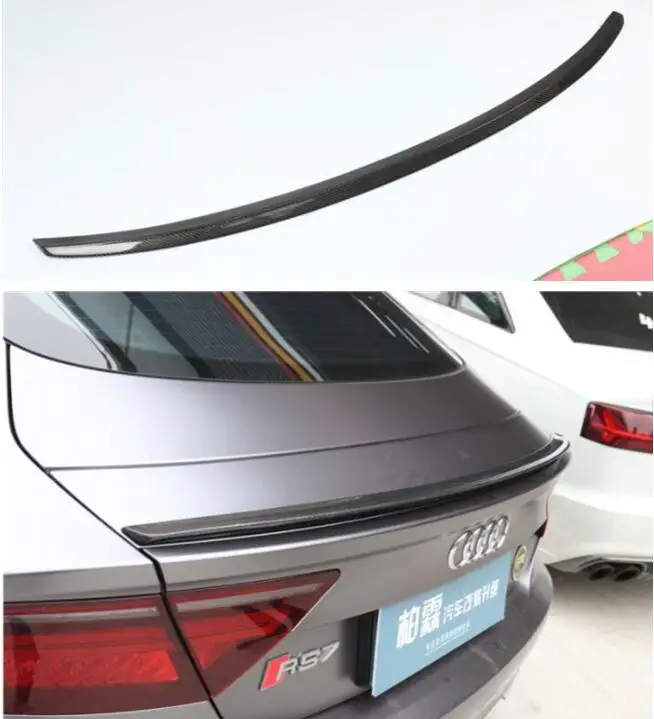 

High Qualit CARBON FIBER & ABS REAR WING TRUNK LIP SPOILER FOR AUDI A7 S7 RS7 20112012 2013 2014 2015 2016 2017 2018 2STYLE