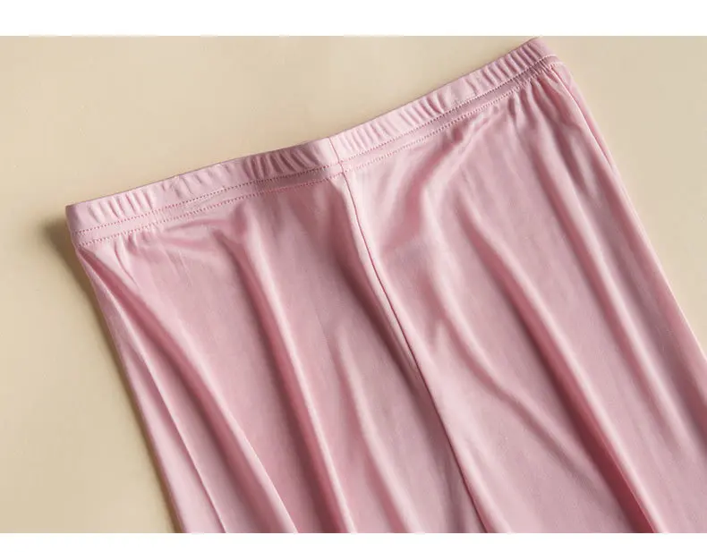 Костюм пижамы удобный шелк тутового шелкопряда женский простой шелк осенняя одежда осенние брюки нижнее белье шелк с длинными рукавами