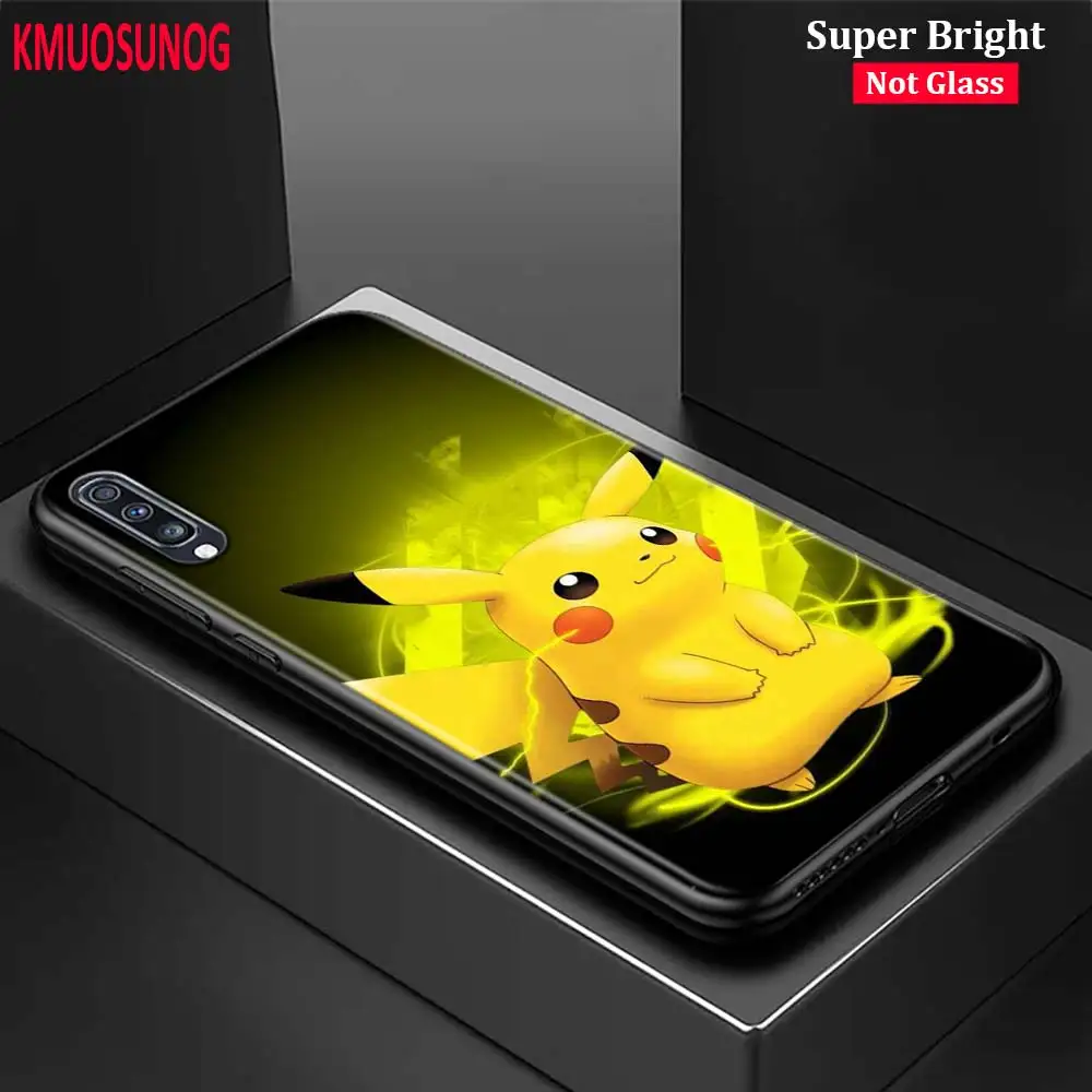 

Black Silicone Cover Cartoon Pokemons Pikachu for Samsung Galaxy A70 A90 A80 A60 A50 A40 A30S A20E A20S A10 Phone Case