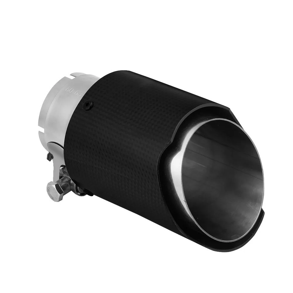 Carbon Fiber Car Exhaust Pipe Muffler End Tip Tailpipe For Auto SUV