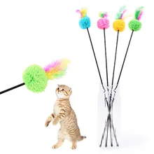 Дешевые игрушки для кошек интерактивные с колокольчиками эластичный стержень имеет забавный кот мышь Тыква перо цыпленок рыба Mascotas товары для кошек 32
