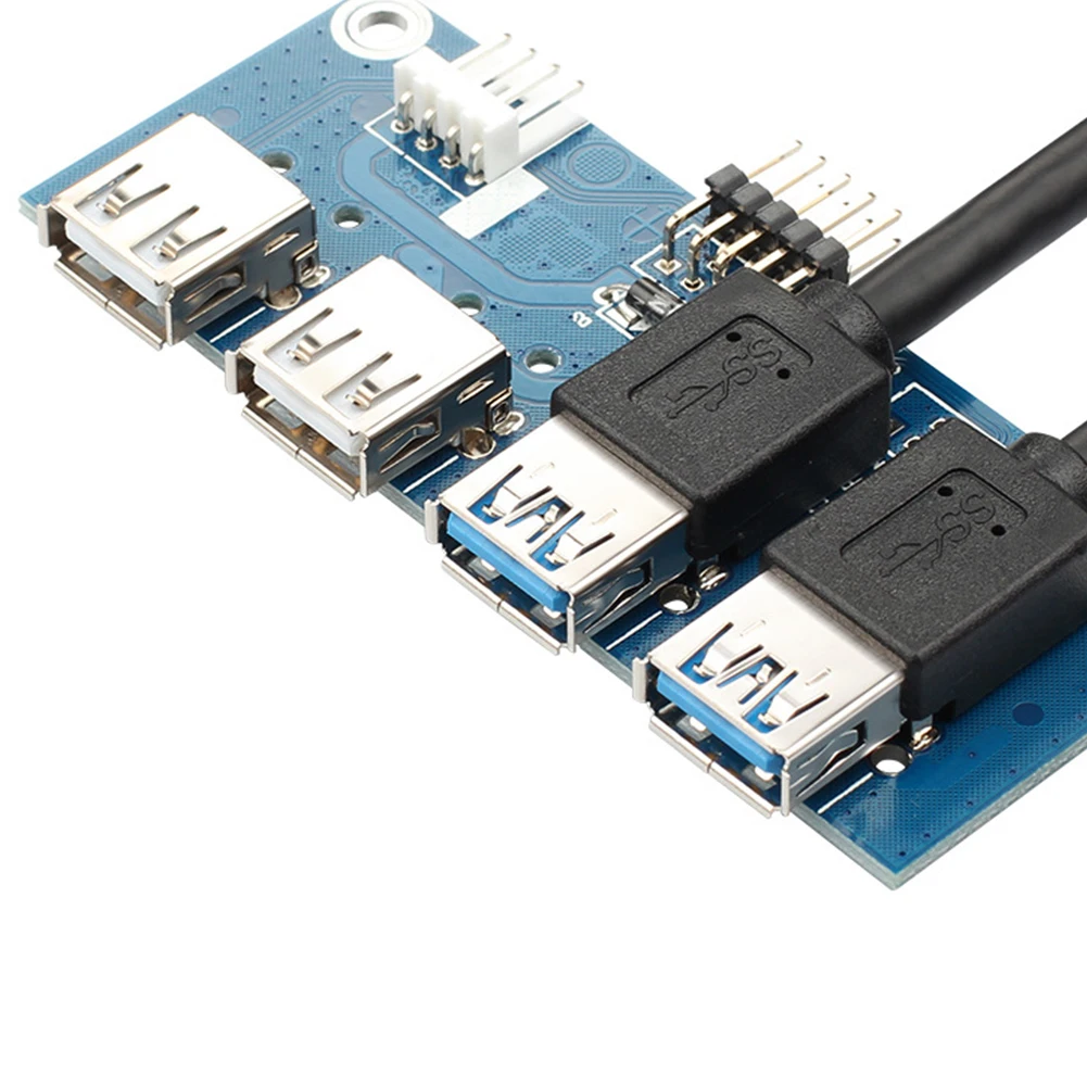 Быстрый адаптер 60 см кабель Компьютерные аксессуары Plug Play флоппи узловой отсек 4 порта USB Передняя панель расширение Профессиональный высокоскоростной
