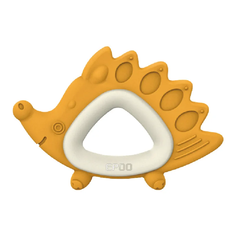 Baby Teethers Cartoon Animal BabyBaby Ring Necklace Teether Cute Safe Infant Toddler Chew Teething Toys - Цвет: Цвет: желтый