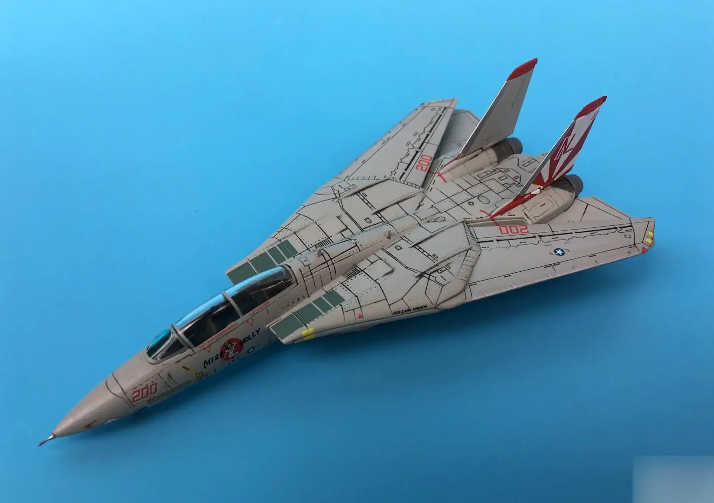 JC Крылья Grumman F-14A Tomcat USN VF-111 SUNDOWNERS 1/144 литая под давлением модель самолета