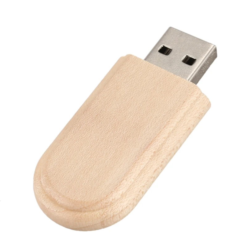 Деревянный USB 2,0 флэш-накопитель ручка хранения U диск с деревянный ящик Емкость: 8G