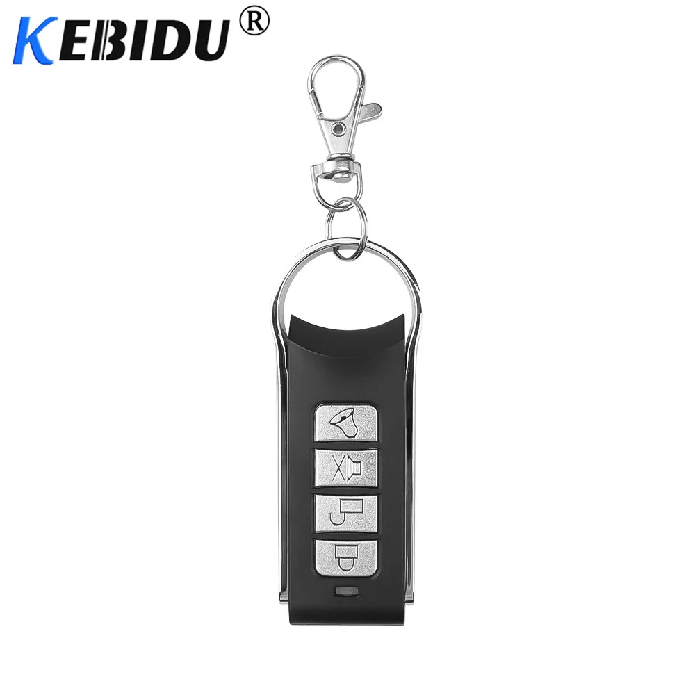 

KEBIDU Universal 433MHZ Garage Gate Door Remote Control 4 Key Duplicator Copy Remote Garage Door Opener Control Button Key Fob