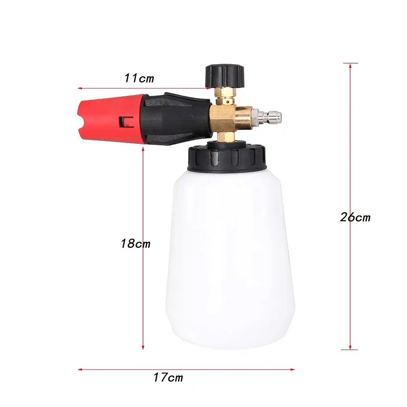 Пенный пистолет высокого давления, пенная насадка для очистки снега, пенообразователь, обновленная Распылительная насадка 1/4, быстрый разъем для Karcher 1L, автомойка