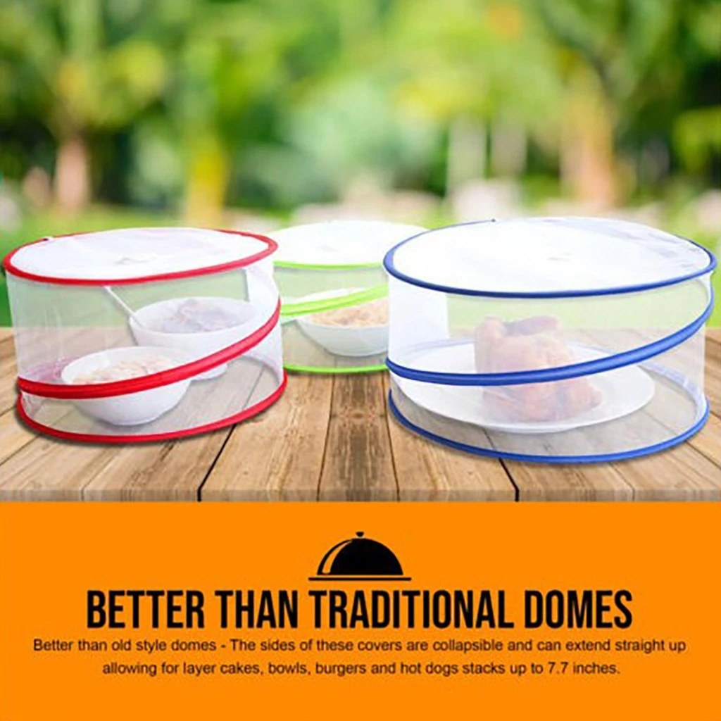 Fundas para alimentos plegables protectores para exteriores fundas para alimentos plegables para Picnic red para de cocina antimosquitos X alimentos| - AliExpress