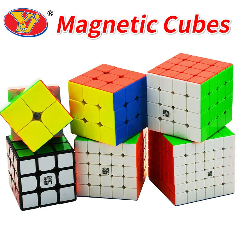 Магнитный куб Yongjun 2x2 3x3 4x4 5x5 6x6 Скоростной 2x2x2 4x4x4 5x5x5 6x6x6 Магнитная игра пазл без