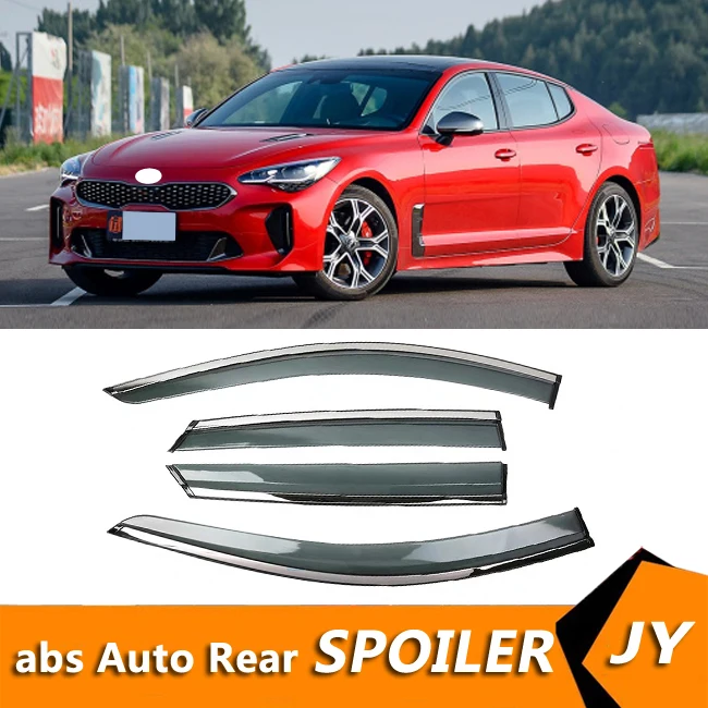 KIA Stinger 2018 용 Window Visor Vent Shades 기아 스팅거 용 Sun Rain Deflector