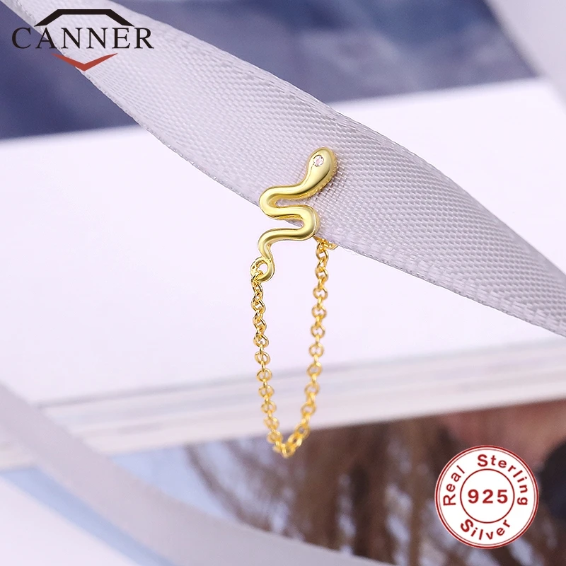 1pcs Gold Silver Color Lightning/Snake Chain Stud Earrings for Women 925 Sterling Silver Tassel Earrings Fashion Jewelry