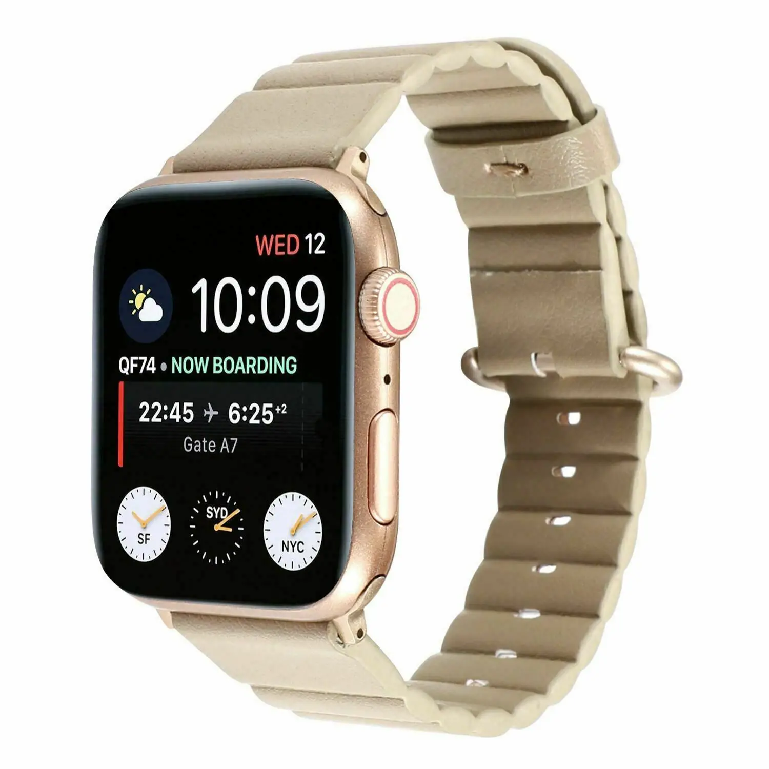 Ремешок для часов с классической пряжкой для Apple Watch, ремешок серии 5, 4, 3, 2, 1, кожаный ремешок для 38 мм, 40 мм, 42 мм, 44 мм, iWatch, браслеты