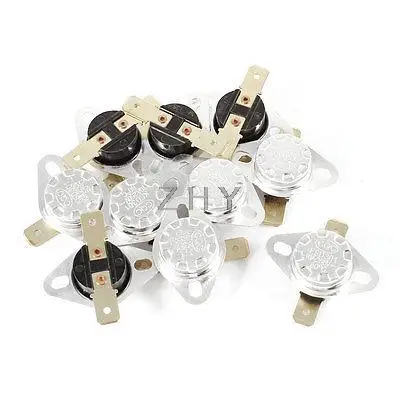 

10 Pcs KSD301 250V 10A 80 Celsius Normal Close Temperature Controlled Switch