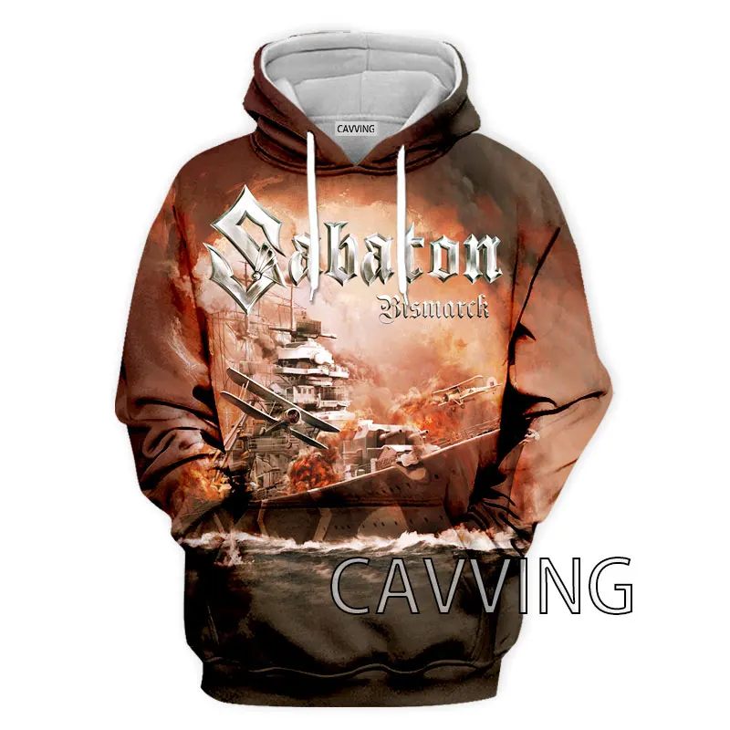 Sudaderas con capucha de banda de Sabaton para hombre y mujer, ropa con estampado 3D, Harajuku, Tops