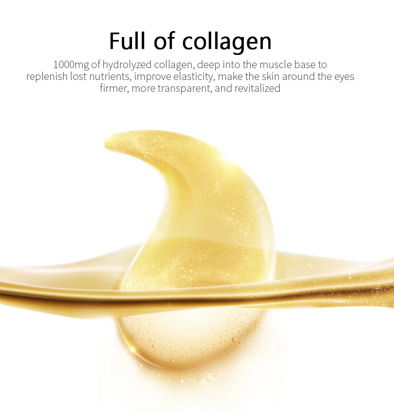 Eye Patches Mask Under Eye Collagen Face Skin Care Hyaluronic Acid Gel Anti-Wrinkle Anti-Aging Remove Dark Circles Eye Bag TSLM1