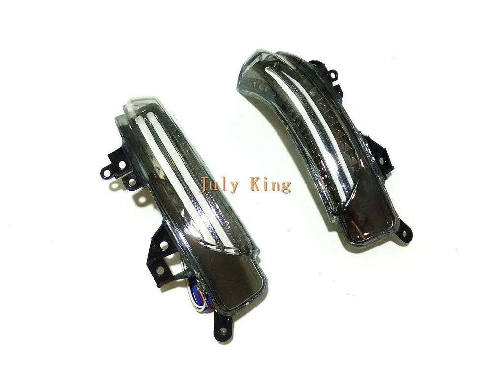 July King светодиодный чехол для зеркала заднего вида для Toyota Camry Prius Avensis Wish IQ Sai Venza Crown Majesta Mark X eiz, 3 в 1