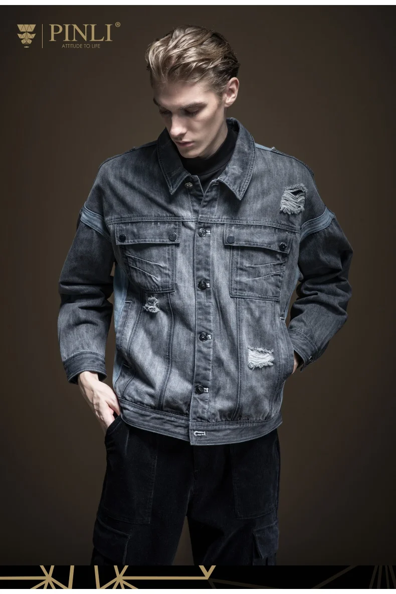 Casaco Masculino Promotion Pinli продукт, сделанный осенью, новая мужская одежда, куртка с карманами, пальто, культивирующее мораль, B193104104