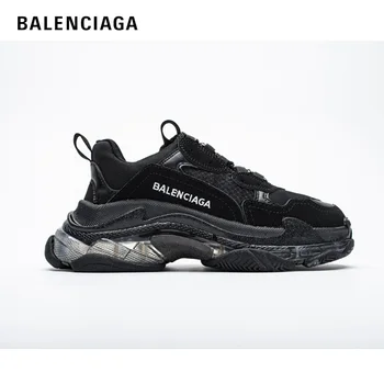 

Balenciaga Triple S Lace Up Shoes Trainer for Man Black Nice Fashion Sneaker Casual Unisex Sports Trainers Casual Dad Shoes