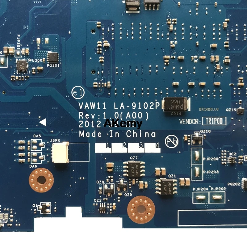 VAW11 LA-9102P REV: 17 de 1,0 для Dell Inspiron 3721 5721 материнская плата для ноутбука CN-0N9G7X 0N9G7X I7-3537U материнская плата для процессора originais