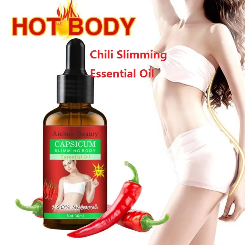 

Hot 30ML Essential Oil Slimming Body Thin Leg Waist Fat Burner Burning Anti Cellulite Weight Loss Chili Slimming Oil