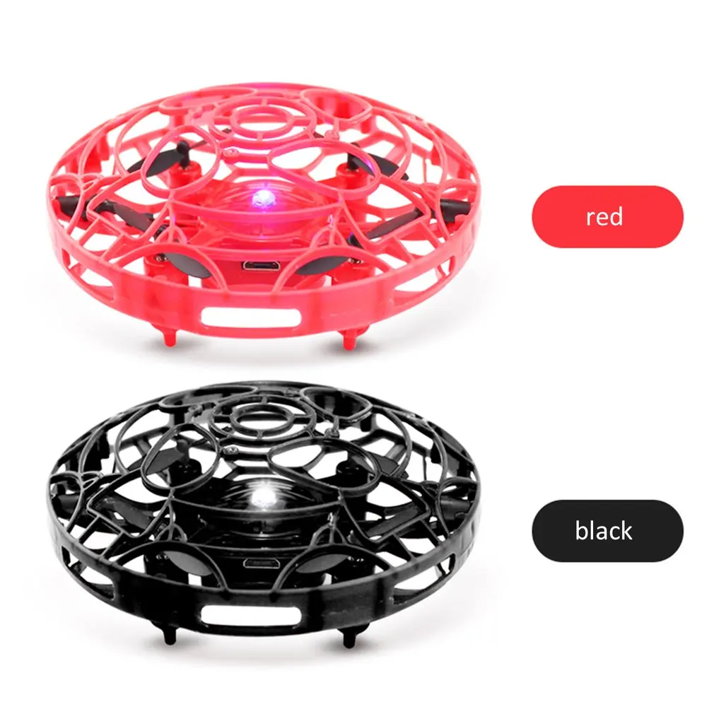 

Mini UFO Induction Aircraft Rolling Surround Four-Axis Aircraft Resistant Falling Gesture Induction UFO Children's Game Toys