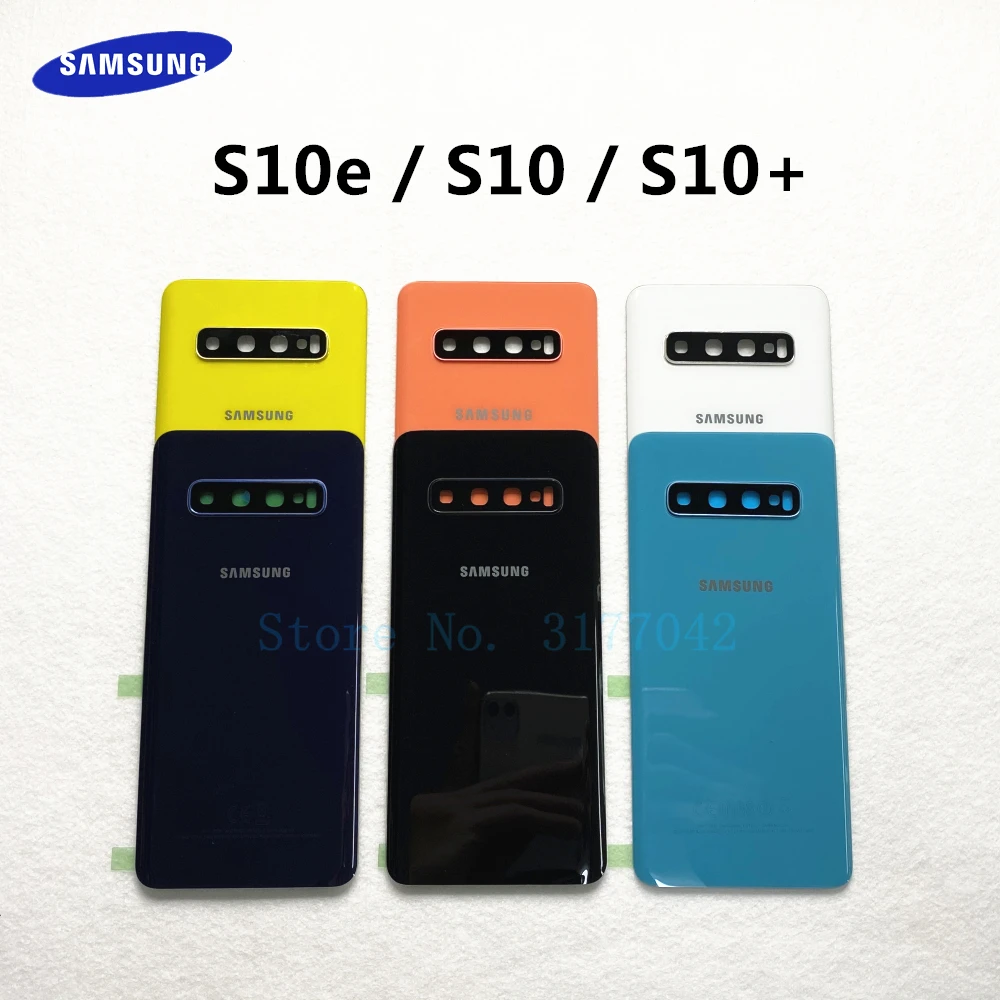 Battery-Cover S10e Samsung Galaxy S10-Plus Rear-Glass-Case Back for S10-plus/S10/S10e/..