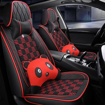 

Full Coverage flax fiber car seat cover auto seats covers for mercedes benz glk 350 x204 glc 300