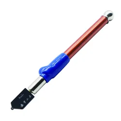 Coupe verre professionnel en carbure de tungstène, poignée en alliage de tungstène, outil de coupe verre en forme de crayon avec une plage de 2 19mm, carrelage mosaïque en verre épais 