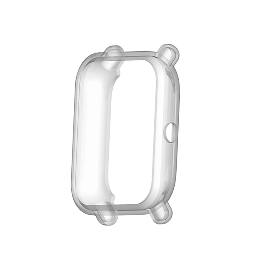 Мягкий защитный чехол из ТПУ Для Xiaomi Huami Amazfit Bip Youth/Lite Smart чехол для часов Чехол протектор бампер для Amazfit Bip - Цвет: Transparent