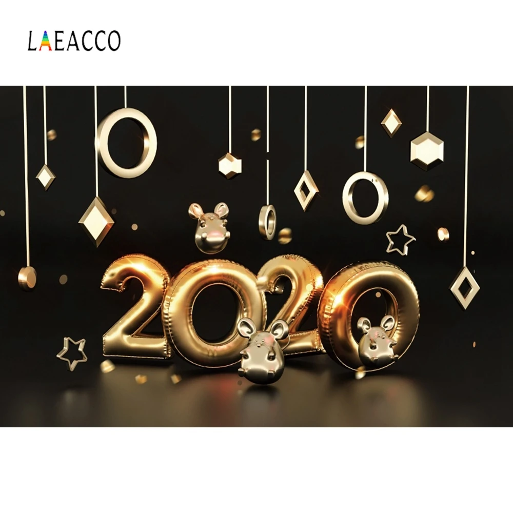 Laeacco счастливый новогодний фон для фотосъемки на заказ 2020 декорация плаката
