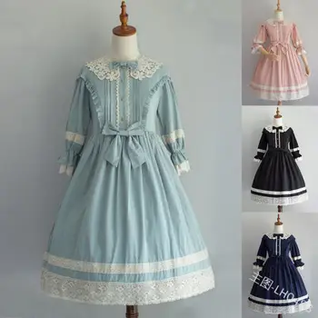 

Gothic palace sweet lolita dress vintage lace bowknot princess victorian dress kawaii girl gothic lolita op loli cosplay