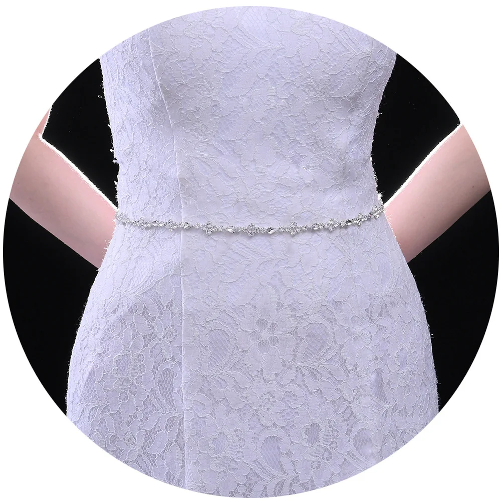 

Fashion Wedding Belt For Bride Women Handmade Pearl Flowers Applique Decoration Dress Waist Seal Lady Party Dress Belt
