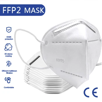 

100PCS FFP2 face mask KN95 facial masks filtration maske dust mask mouth mask protect Anti-flu mascarillas masque tapabocas