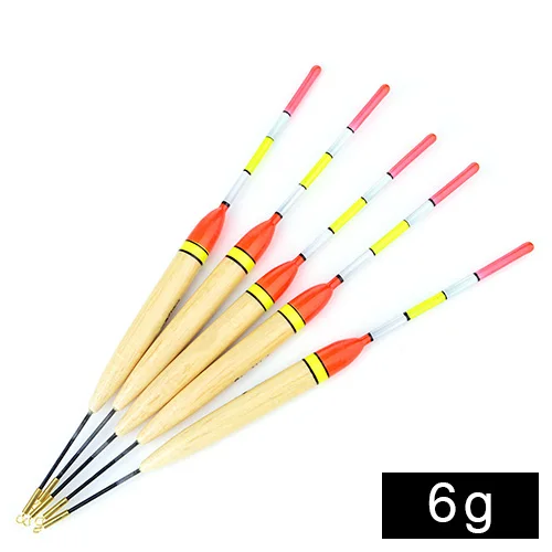 6g FTK Barguzinsky Fir 5Pcs/Lot Weight 3g-6g Fishing Float Length 20cm-22cm Float For Carp Fishing - Цвет: 6g