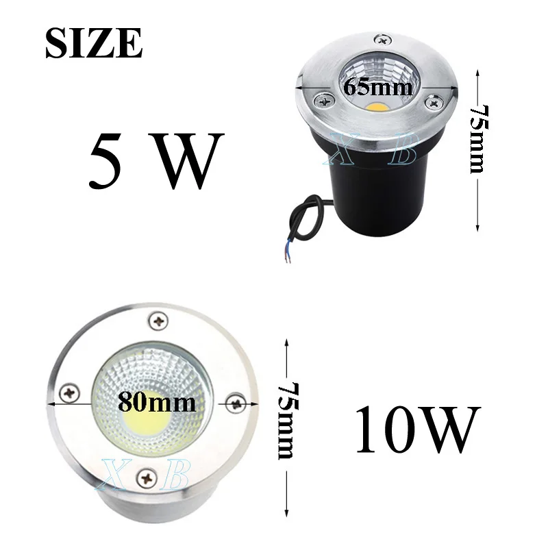 Waterproof IP67 3W 5W 10W 15W LED garden buried AC110v 220v Outdoor Recessed Deck Light Underground Lamp Sidewalk Lighting DC12V Garden Decoration Lamps Led Underground Light