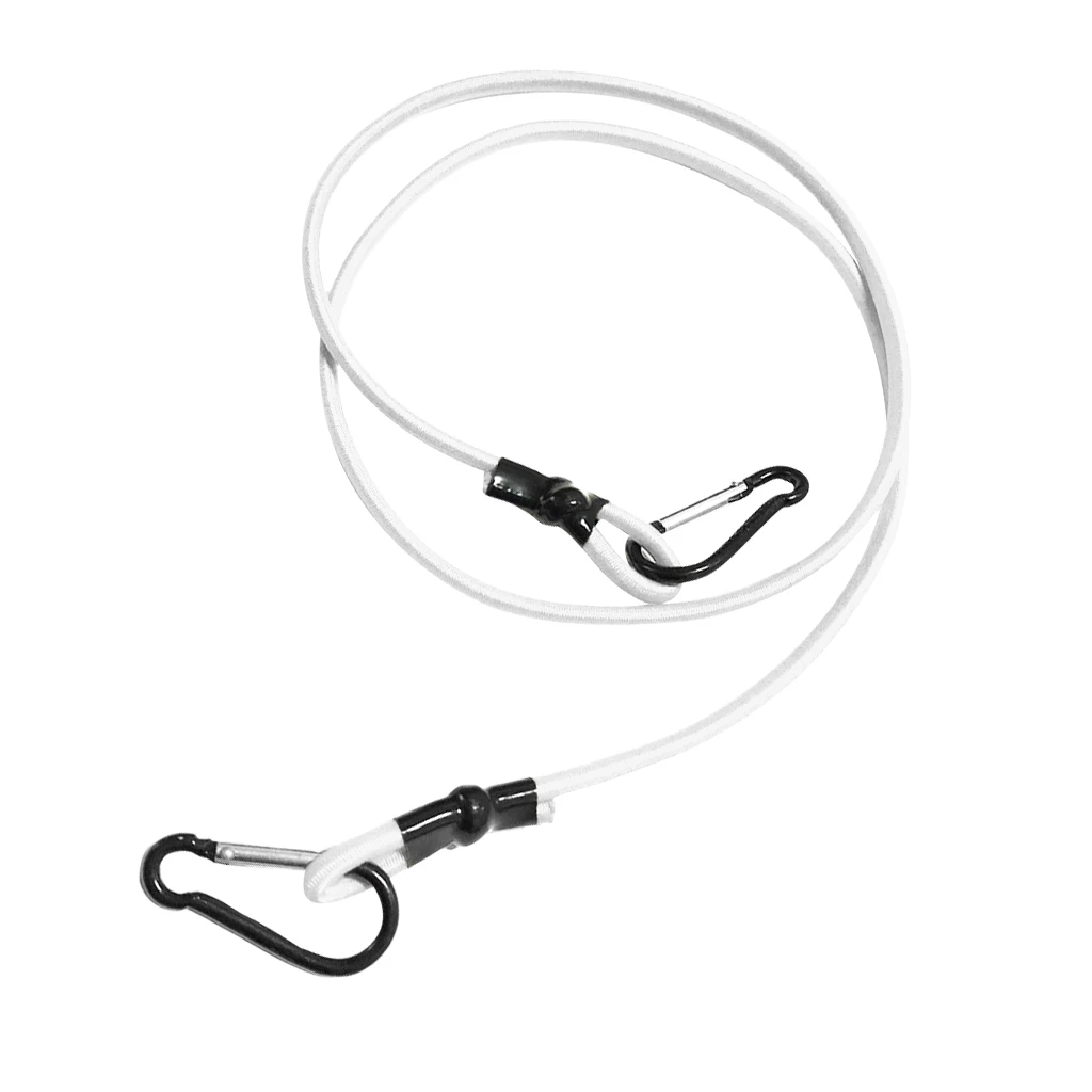 3ft Elastic Kayak Canoe Tow Leash Tow Line Secure Lanyard With 2 Carabiners for Paddle Board Tow Leash Securing Lanyard