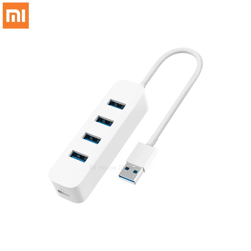 Xiaomi Mijia USB 3 0 концентратор Multi 4 сплиттер высокоскоростной Hab TF SD кардридер все в