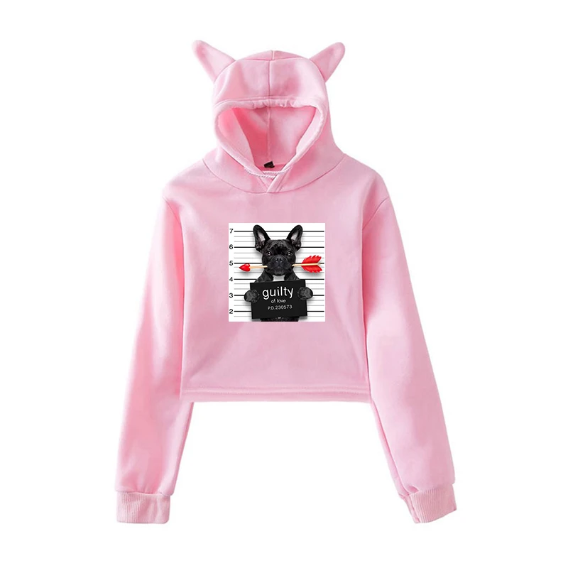 Kawaii Hoodie 11 Новинка года; толстовки с капюшоном в стиле Харадзюку милые топы с капюшоном и принтом «Bad Dog Bad Cat» для девочек; Женская толстовка одежда с длинными рукавами; сезон осень-зима - Цвет: Kawaii Hoodie 11