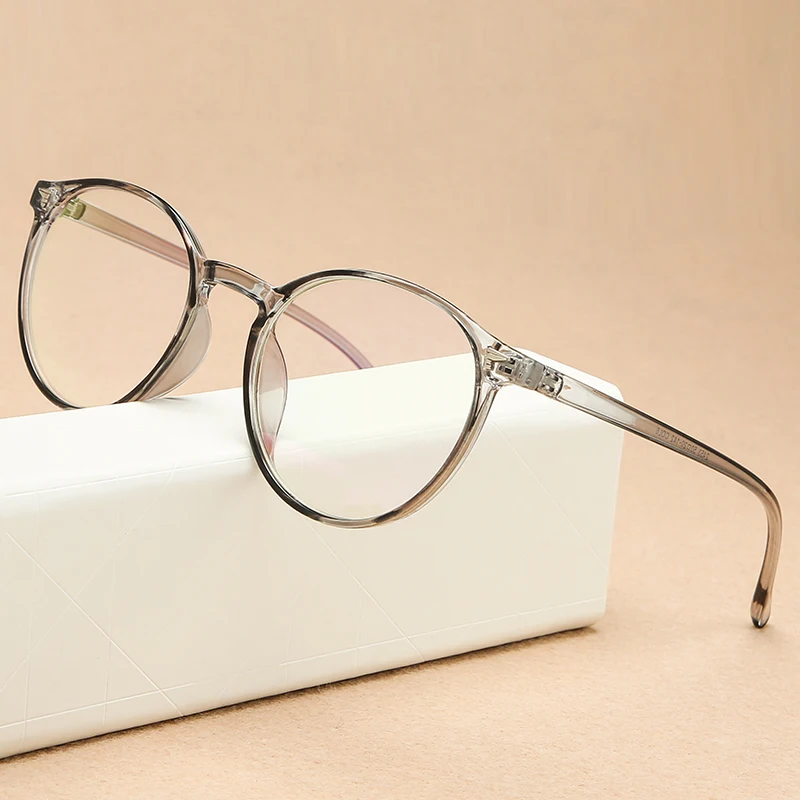 Eyeglasses Frames Myopia Glasses Optical Glasses Retro Plastic Round