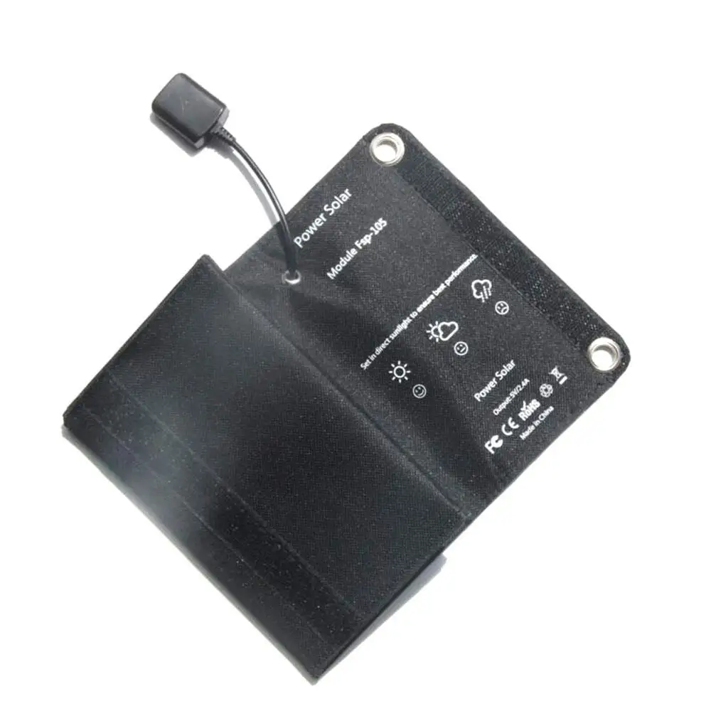 Прочный Панели солнечные на открытом воздухе 5V телефонное аксессуар Солнечный Зарядное устройство новой энергии лагерь панель солнечной батареи из монокристаллического кремния Мощность портативный внешний аккумулятор