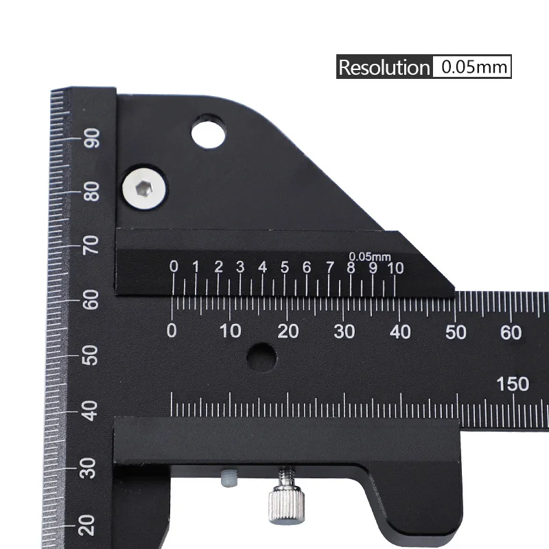 US $25.98 0150mm Metric Scriber Gauge Aluminum Alloy MultiFunction Mark Line Woodworking Ruler For Marking Measuring Tool