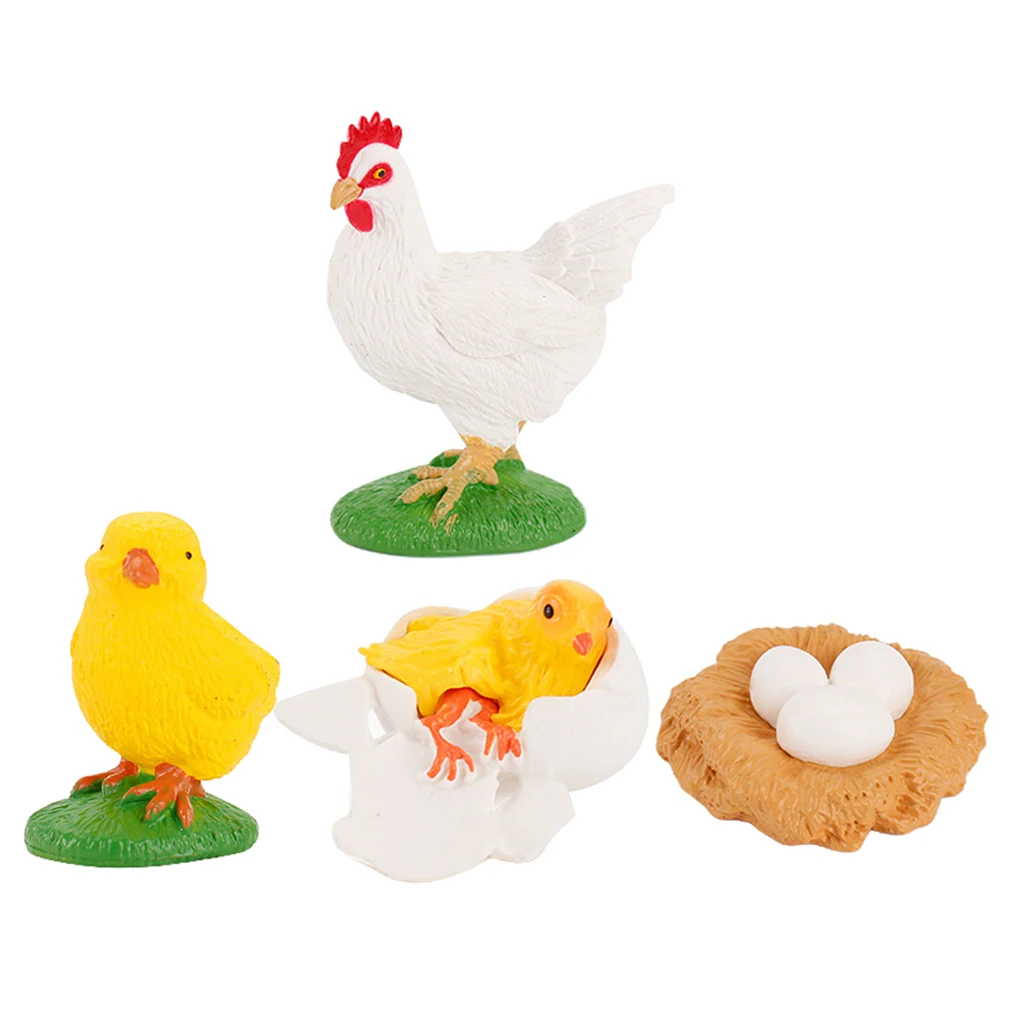 Early Kids Toddlers Simulation Animals Growth Cycle Toy Pretend Play Animal Growth Cycle Teaching Aids Early Educational Toy