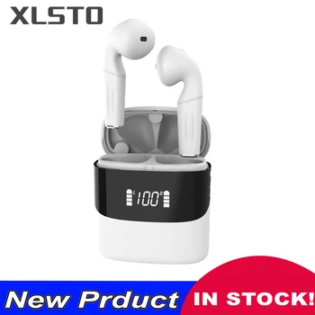 

New TWS Bluetooth Headphones Touch Control Wireless earphones 8D Stereo Earbuds with LED display Sport Headset for Samrt Phone