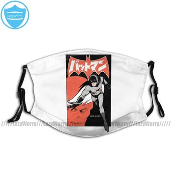 

Batman Mouth Face Mask Bat Manga Facial Mask Funny Kawai with 2 Filters for Adult